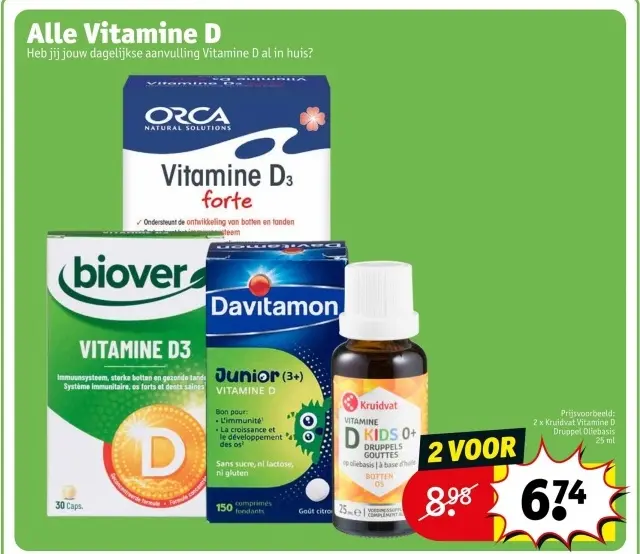 Promotie: Alle Vitamine D