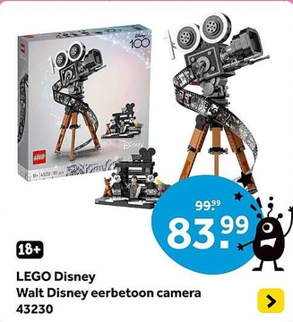 Aanbieding: LEGO Disney Walt Disney eerbetoon camera 43230