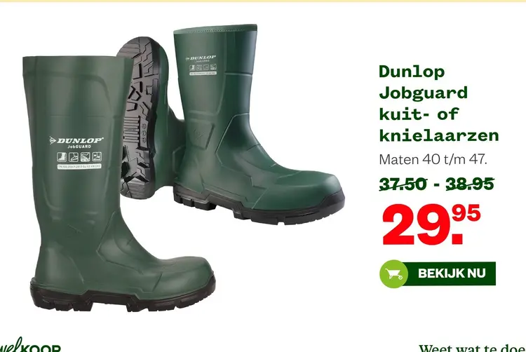 Aanbieding: Jobguard kuit- of knielaarzen