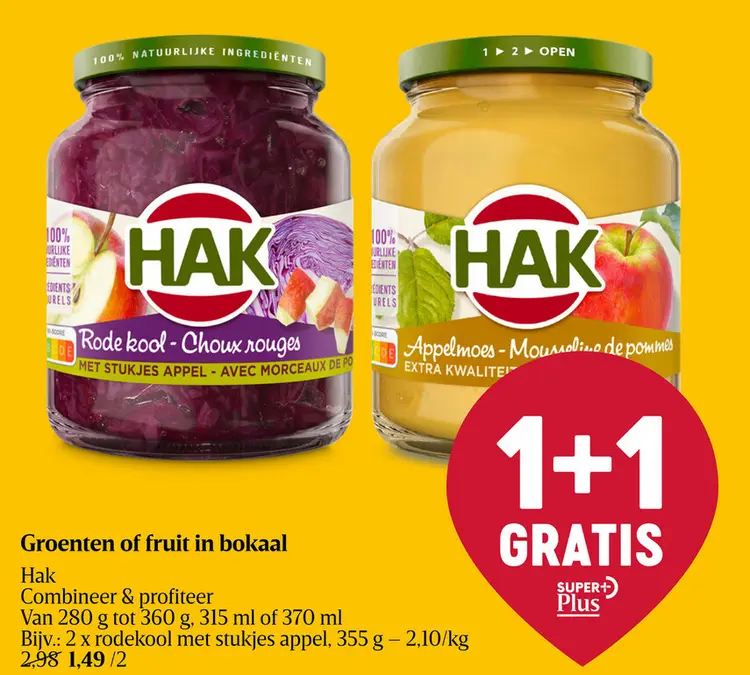 Aanbieding: Groenten of fruit in bokaal