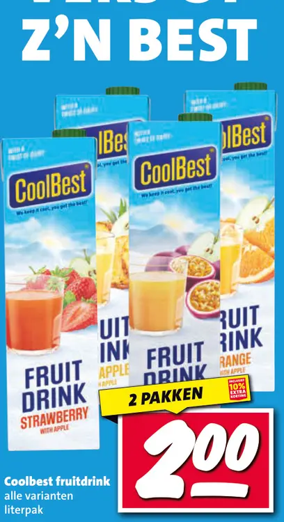 Aanbieding: Coolbest fruitdrink