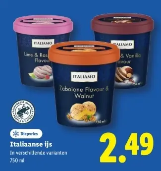 Aanbieding: Italiaanse ijs