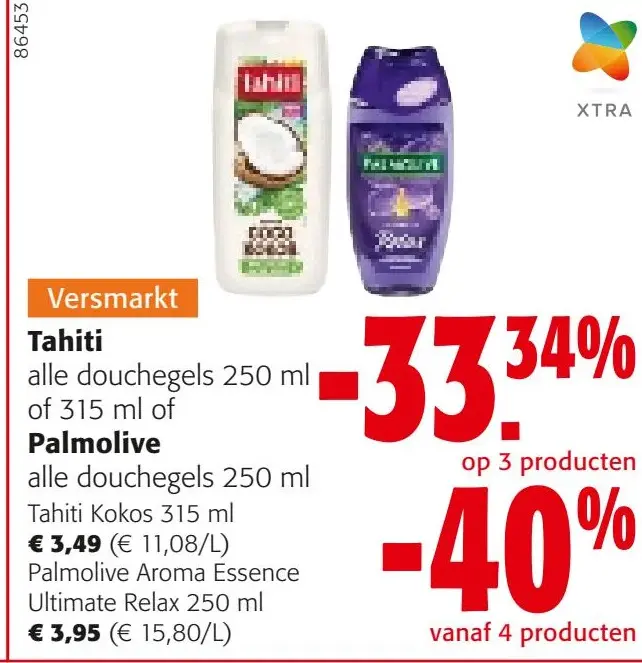 Aanbieding: Tahiti alle douchegels of Palmolive alle douc