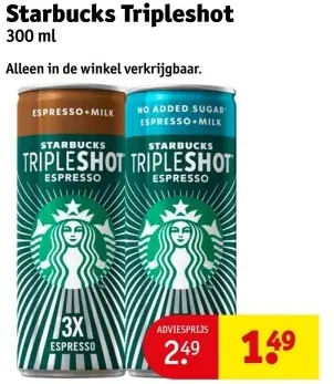 Aanbieding: Starbucks Tripleshot