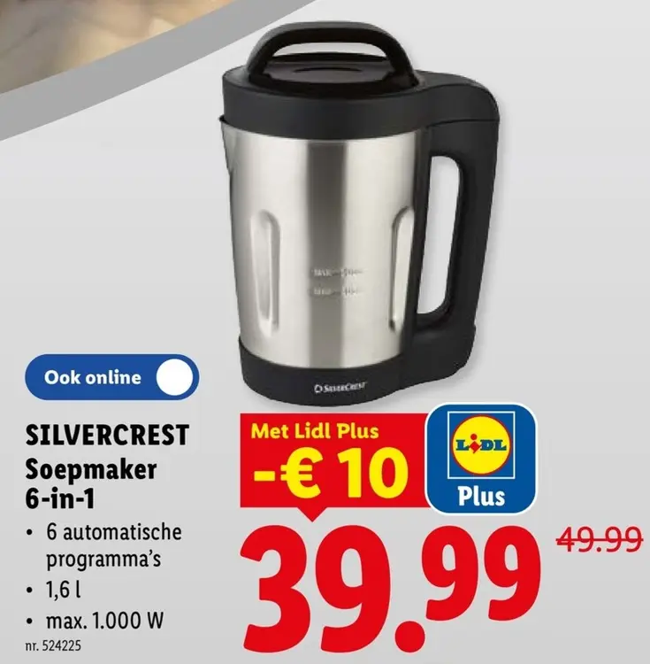 Promotie: SILVERCREST Soepmaker 6-in-1