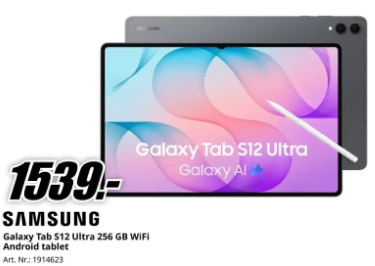 Aanbieding: Samsung Galaxy Tab S12 Ultra 256 GB WiFi Andr