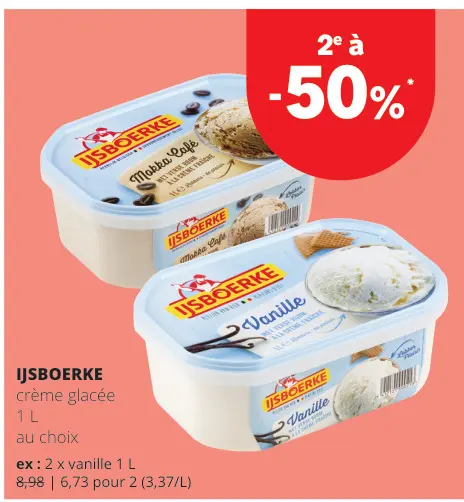 Offre: Crème glacée