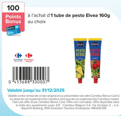 Offre: pesto Elvea