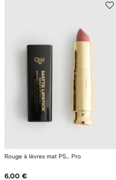 Offre: Rouge à lèvres mat PS... Pro