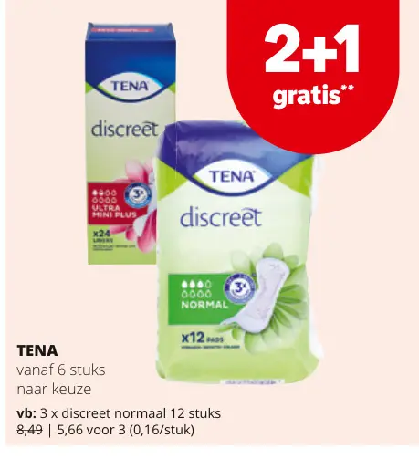 Promotie: TENA discreet