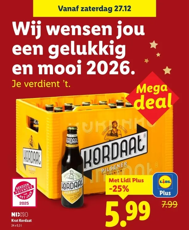 Aanbieding: Krat Kordaat