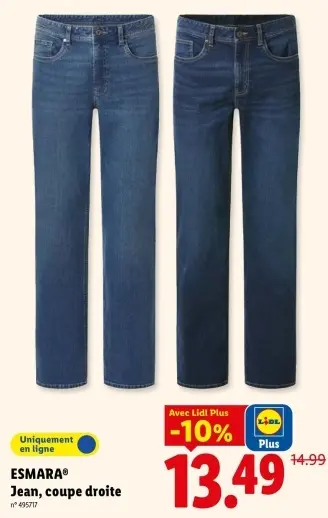 Offre: Jean, coupe droite