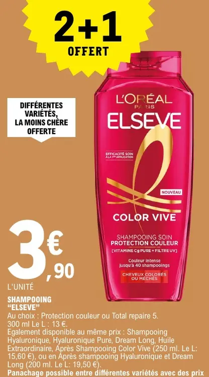 Promotie: Shampooing "ELSEVE"