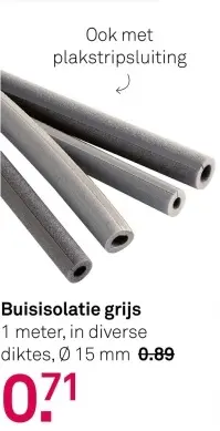 Aanbieding: Buisisolatie grijs