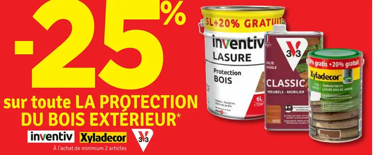 Offre: Protection du bois extérieur
