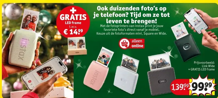 Aanbieding: Instax Link Wide