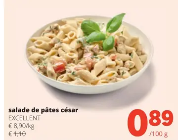 Offre: salade de pâtes césar