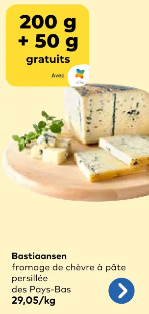 Offre: Bastiaansen fromage de chèvre à pâte persillée