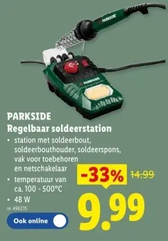 Promotie: Regelbaar soldeerstation