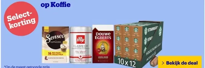 Aanbieding: Senseo Cappuccino, Illy Classico, Douwe Egberts