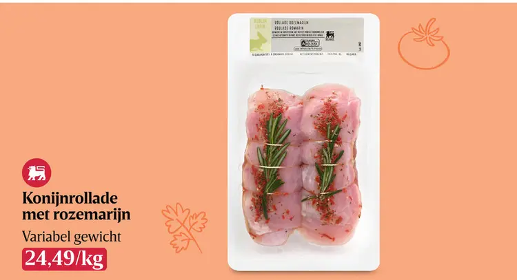 Promotie: Konijnrollade met rozemarijn