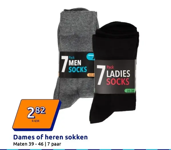 Aanbieding: Dames of heren sokken