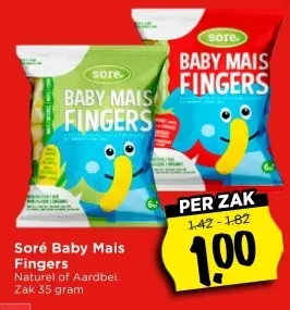Aanbieding: Soré Baby Mais Fingers
