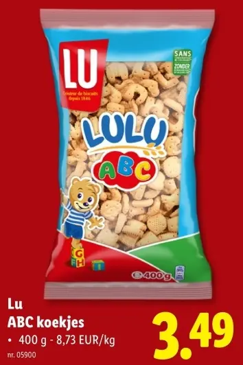 Aanbieding: ABC koekjes