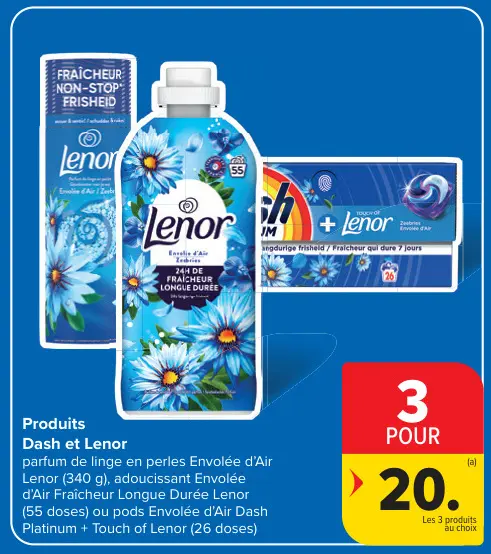 Offre: Dash et Lenor