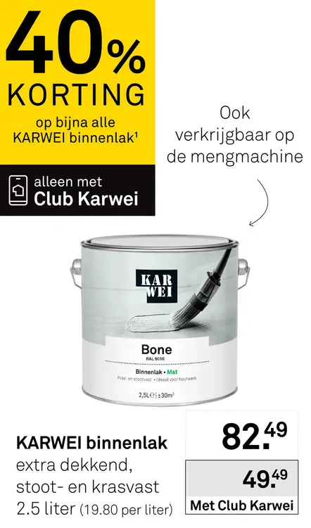 Aanbieding: Bijna alle Karwei binnenlak
