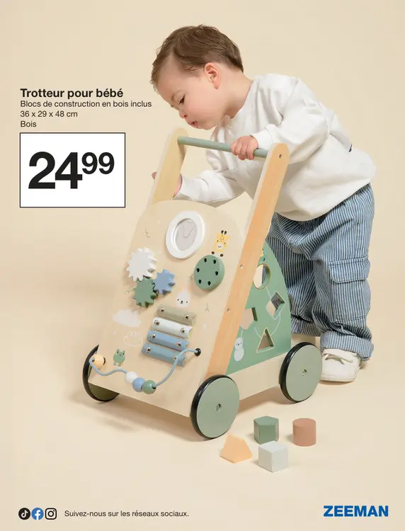 Offre: Trotteur pour bébé