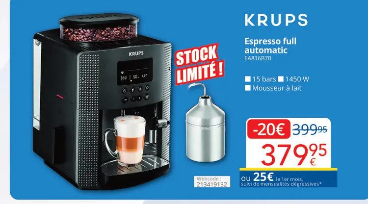 Offre: Espresso full automatic