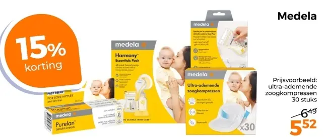 Aanbieding: ultra-ademende zoogkompressen