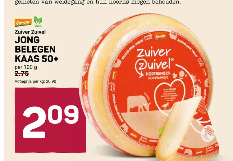 Aanbieding: Jong belegen kaas 50+