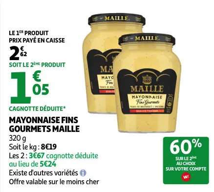 Promotie: Mayonnaise fins gourmets