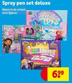 Aanbieding: Spray pen set deluxe