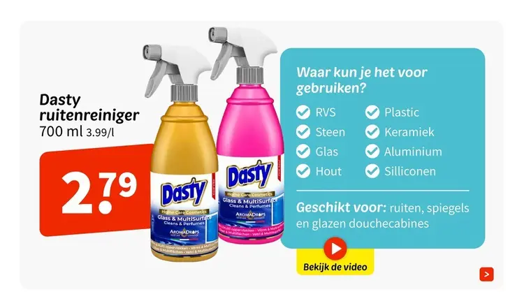Aanbieding: Dasty ruitenreiniger