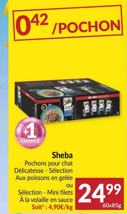 Offre: Pochons pour chat Délicatesse - Sélection Aux poissons en gelée ou Sélection - Mini filets À la volaille en sauce