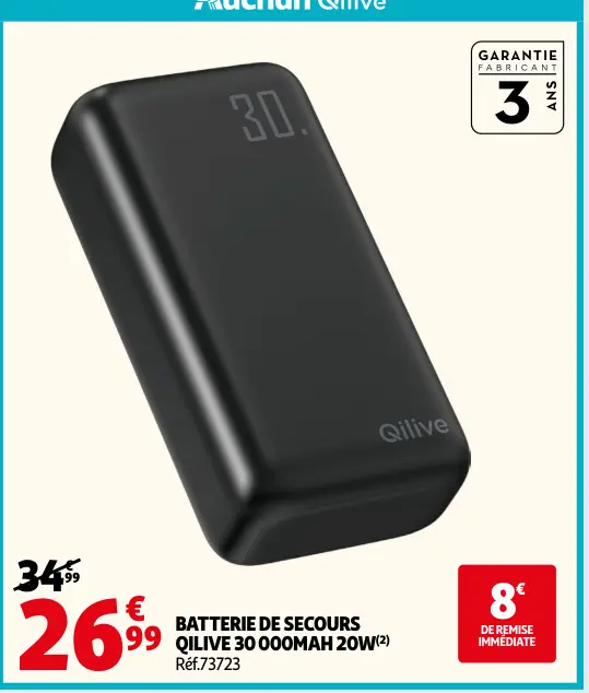 Offre: Batterie de secours