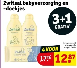 Promotie: Zwitsal babyverzorging en -doekjes