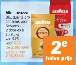 Aanbieding: Lavazza capsules voor Nespresso