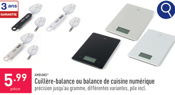 Offre: Cuillère-balance ou balance de cuisine numéri