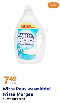 Aanbieding: Witte Reus wasmiddel Frisse Morgen