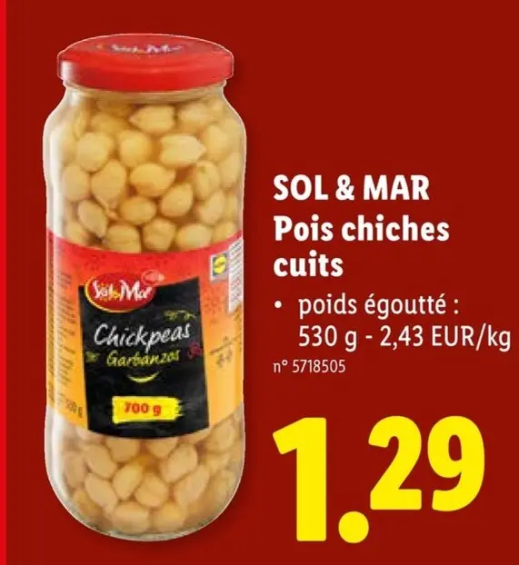 Offre: Pois chiches cuits