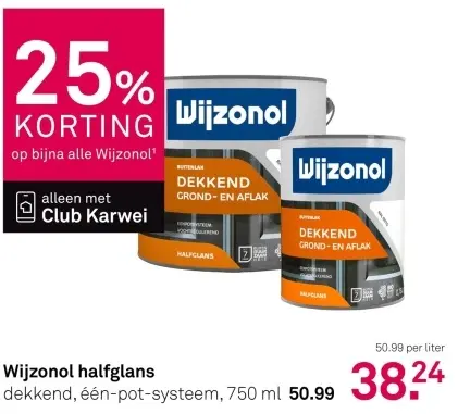 Aanbieding: Wijzonol halfglans