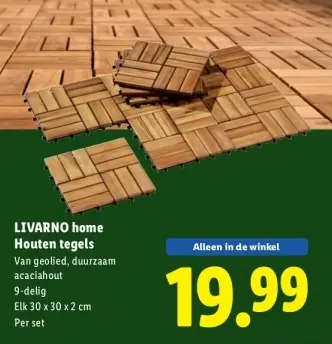 Aanbieding: Houten tegels