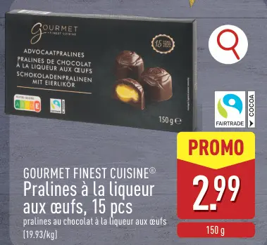 Offre: Pralines à la liqueur aux œufs