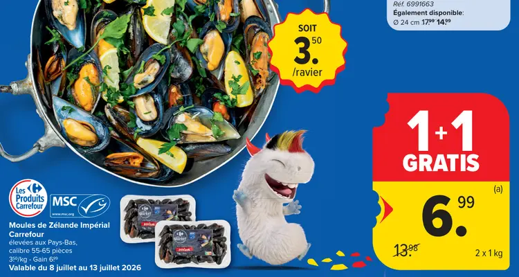 Offre: Moules de Zélande Impérial