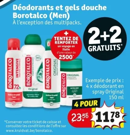 Offre: Déodorants et gels douche