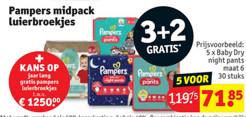 Aanbieding: Pampers midpack luierbroekjes